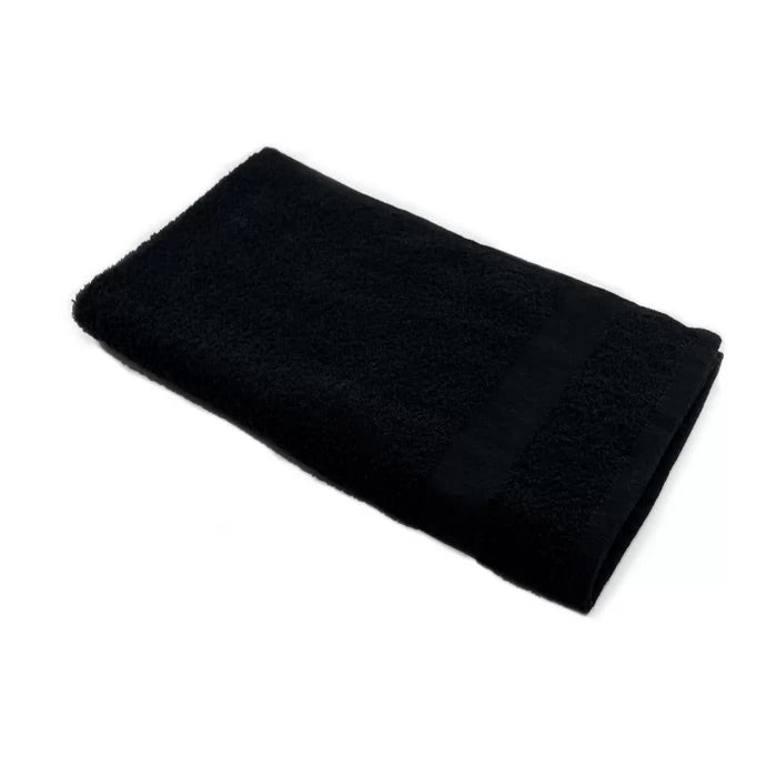black pedicure towels and salon towels 16x26 inch pack of 12 for nail techs and salons