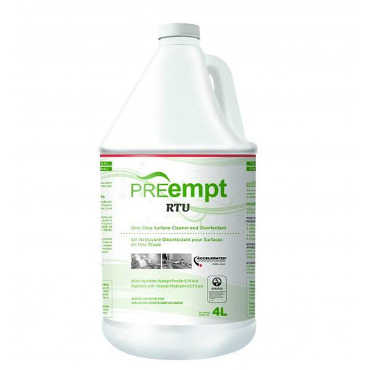 Preempt RTU surface cleaner disinfectant 1 gallon ready to use disinfectant cleaner